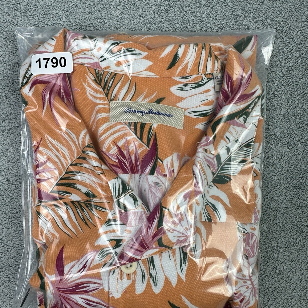 Tommy Bahama Hawaiian Shirt Mens 3XL Multicolor Floral Tropical‎ Camp Resort - Picture 11 of 11
